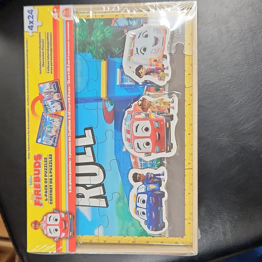 Disney Firebuds Puzzle Set - 4x24 Pieces